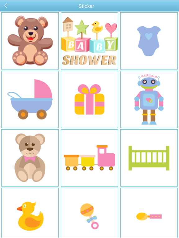 Baby Shower Invitation Cards Maker HD iPad screenshot