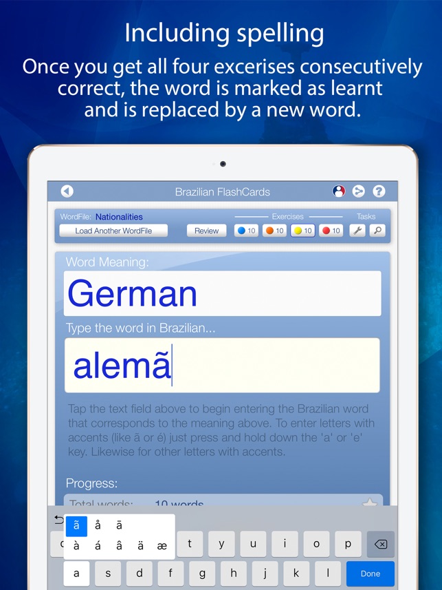 Learn Brazilian FlashCards for iPad(圖4)-速報App