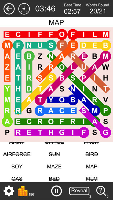 Word Search Pro words finder Puzzleのおすすめ画像4