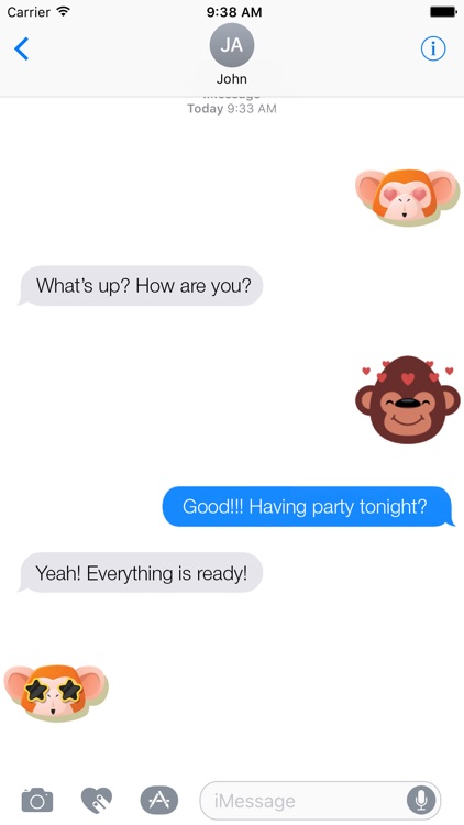 Monkey Stickers - Cute Monkey Emojis