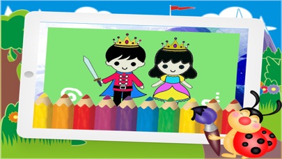 フェアリー 塗り絵の本 カートゥーン 美容 王女 人形 おとぎ話 こどもゲーム  アプリ 子供向けのおすすめ画像1