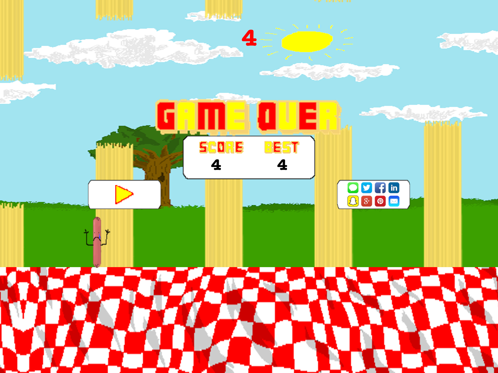 Flappy Hot Dog screenshot 8