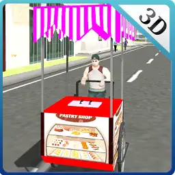 Bakery pastry delivery boy & rider sim app icon