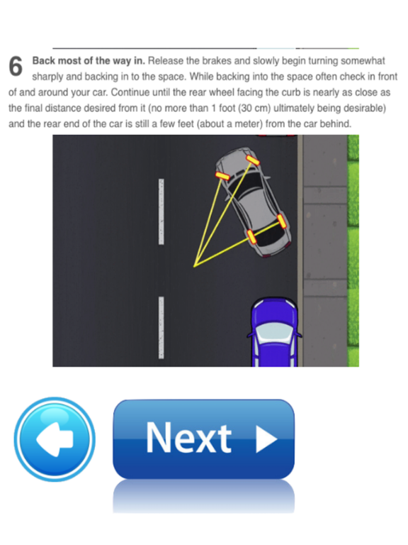 Learn Reverse Parallel Parking iPad screenshot 1 - Education app