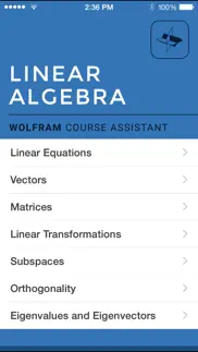 wolfram linear algebra course assistant iphone screenshot 1