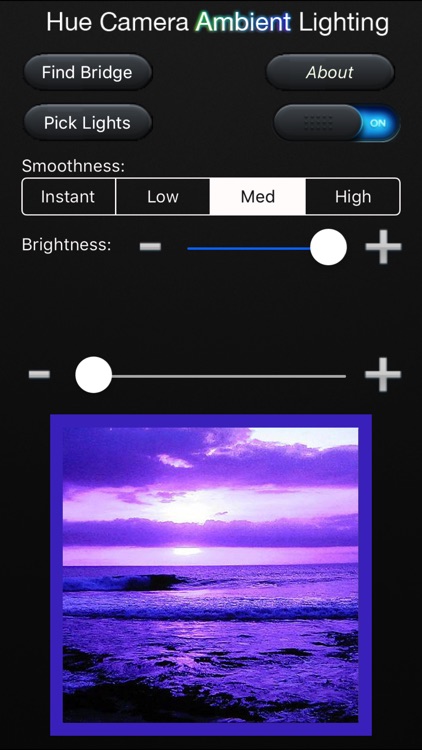 Hue Camera Ambient Lighting