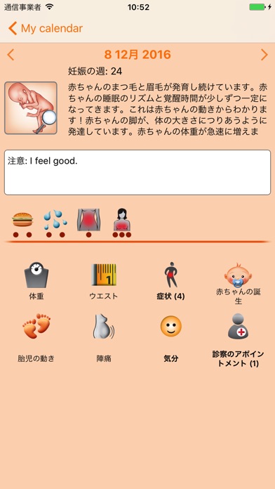 WomanLog Pregnancy Pro screenshot1