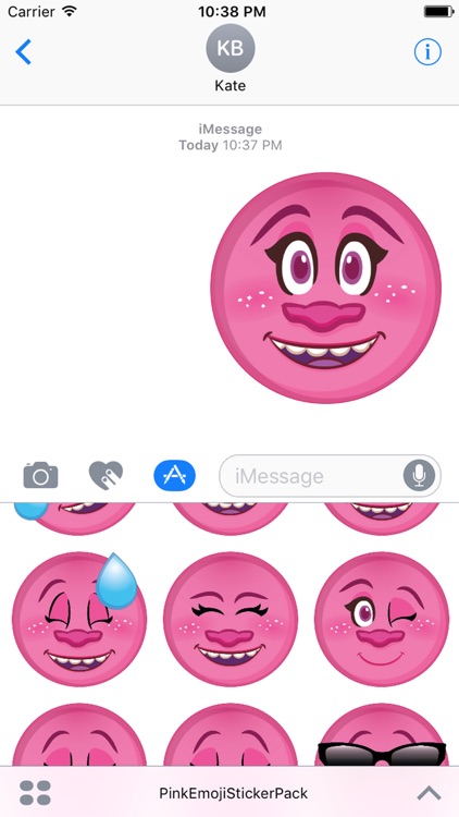 Pink Emoji Sticker Pack