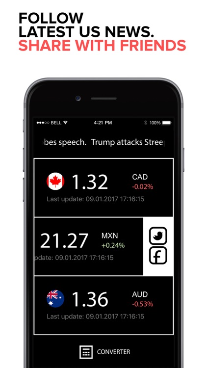 US Dollar to Canadian Dollar, USD to Mexican Peso. screenshot-3