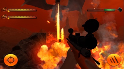 Screenshot #2 pour Guerre de dragon futuriste: Sniper Dino Hunt