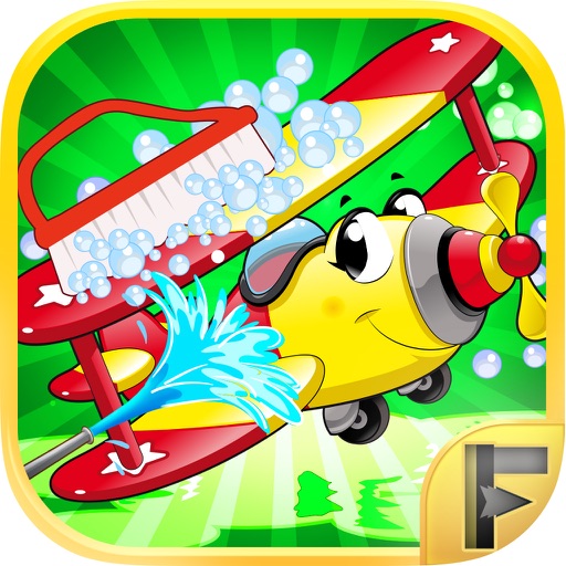 Flying Aeroplane Wash icon