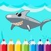 Coloring Sea Sharks Page Game Free Version