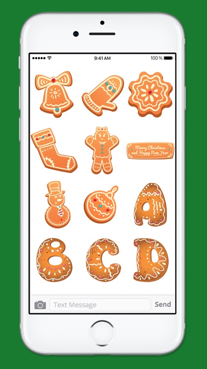 Gingerbread Cookies Holiday Sticker Pack 1 screenshot-3