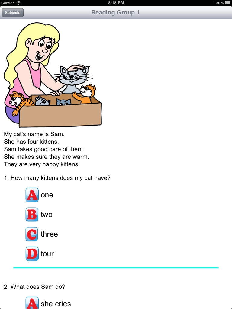 1st Grade Reading Comprehension screenshot 4
