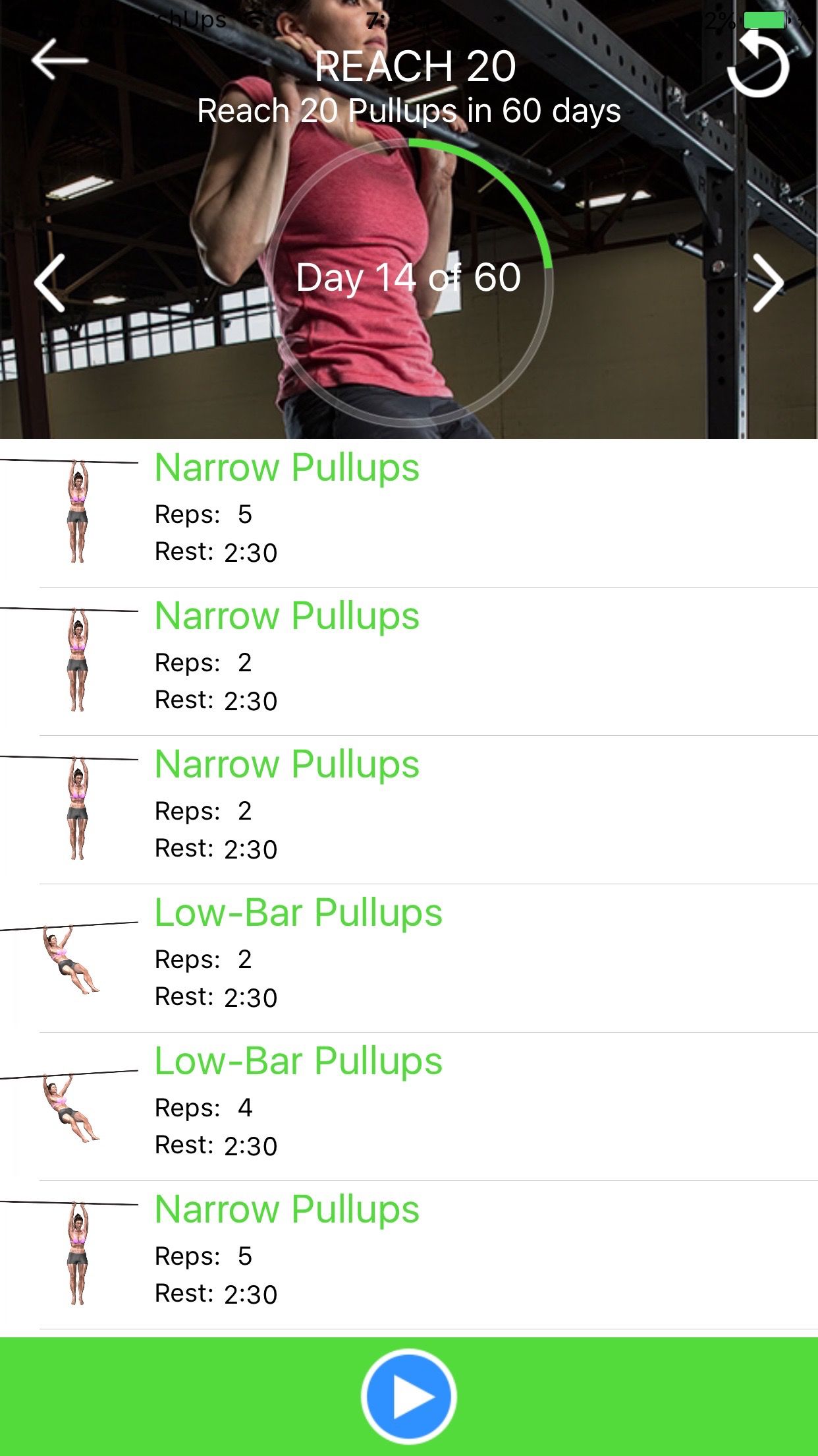 Chrono PullUps: 3D Trainer