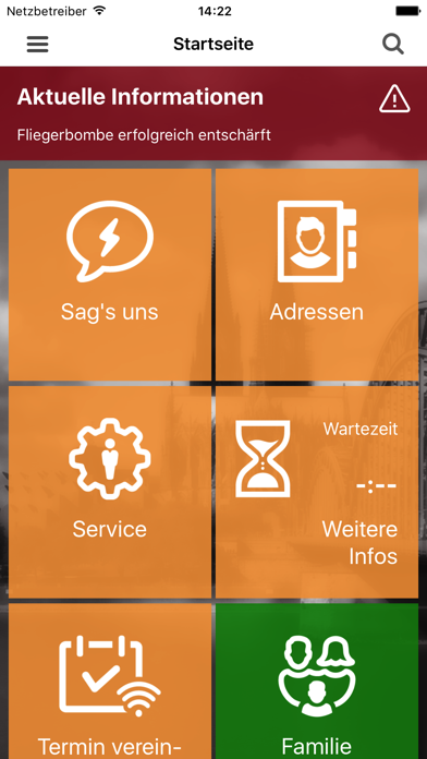 Screenshot #1 pour Stadt Köln - Die offizielle App