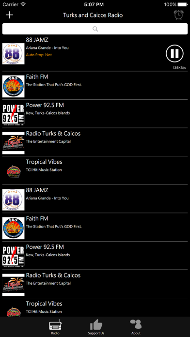 Turks and Caicos Radio iPhone screenshot 2 - Entertainment app