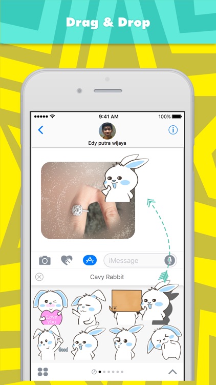 Cavy Rabbit stickers by Edy putra wijaya