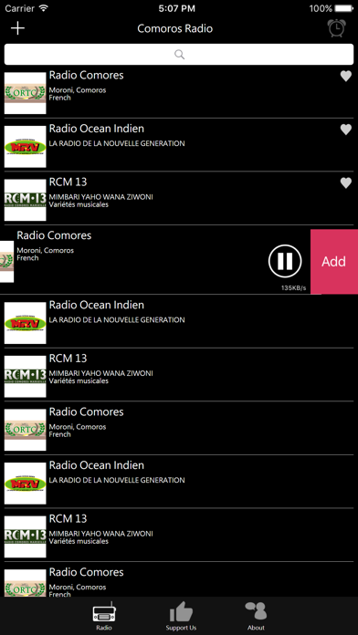 Comoros Radio iPhone screenshot 4 - Entertainment app