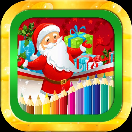 Christmas wishes photo coloring book for kids iOS App