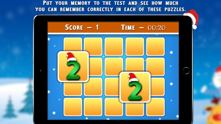 Christmas Numbers Matching Cards - Christmas Games