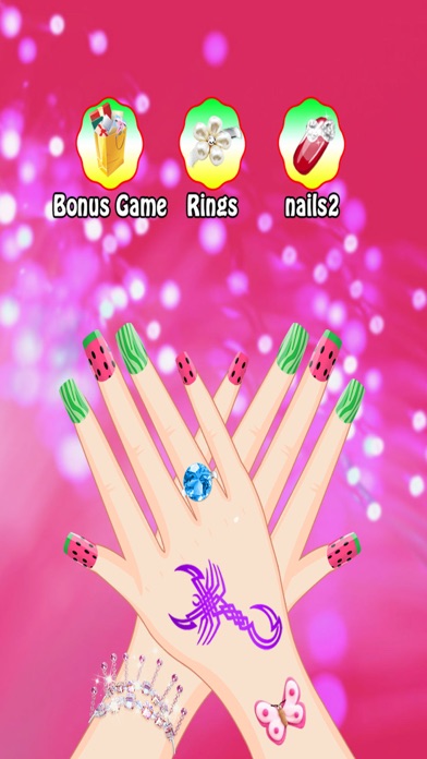 Princess Nail Spa Salon Beauty Fashion Girls Games iPhone screenshot