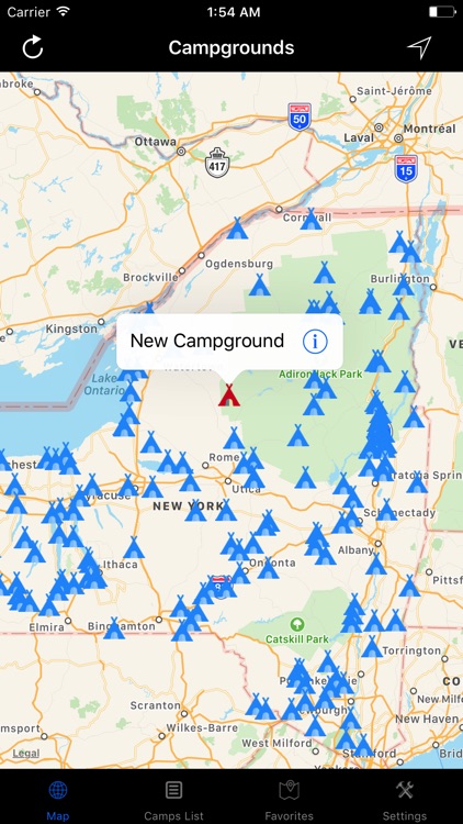 New York – Campgrounds & RV Parks