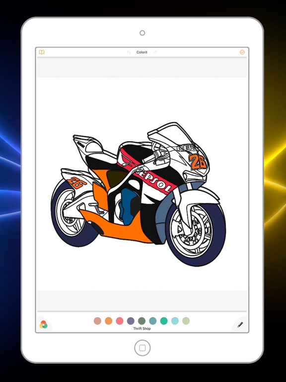 motorcycle racing coloring book for kids  app price drops