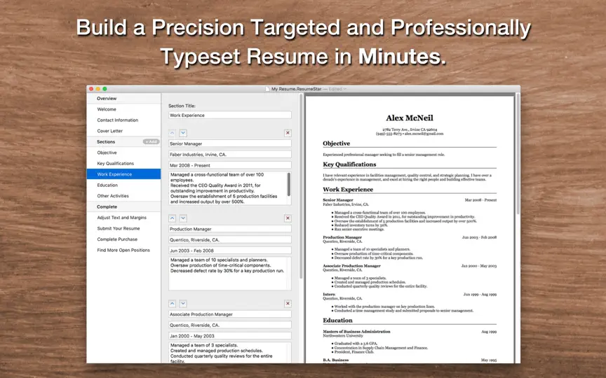 Capture d'écran de Resume Star: Pro CV Designer sur iPhone 1