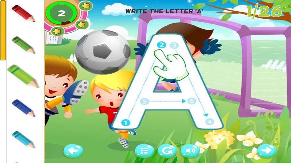 #1. ABC Tracing Alphabet Learning Game for Kids (iOS) 由: Artit Wattanapurg