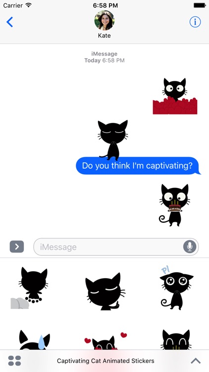 Captivating Cat Animated Emoji Stickers