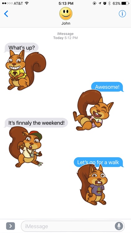 Wild Squirrel Stickers
