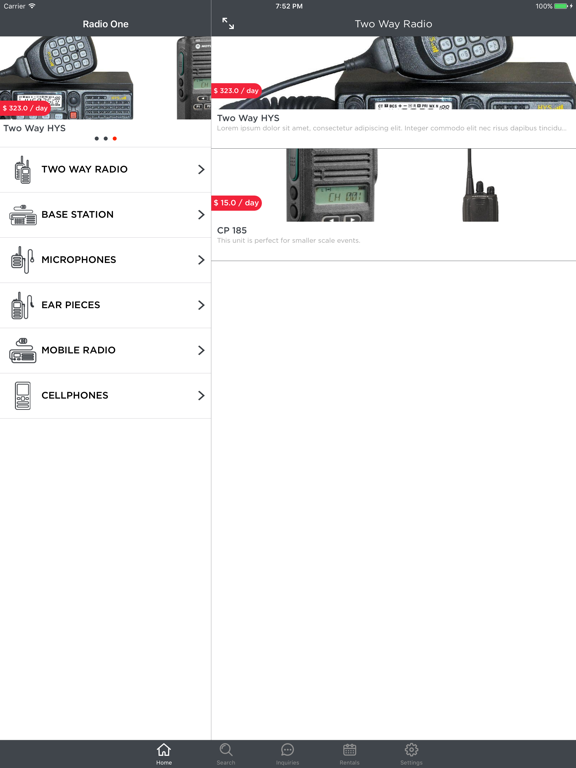 Screenshot #4 pour Radio One - Rent and Inquire radios from Radio1