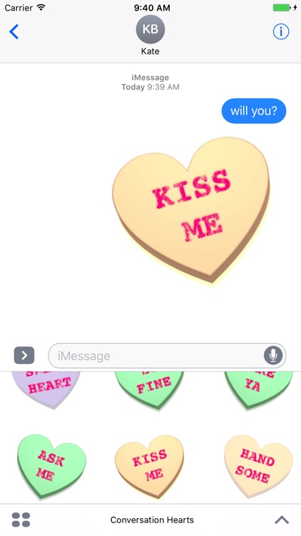 Conversation Hearts XOXO
