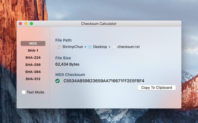 Screenshot #2 pour Checksum Calculator
