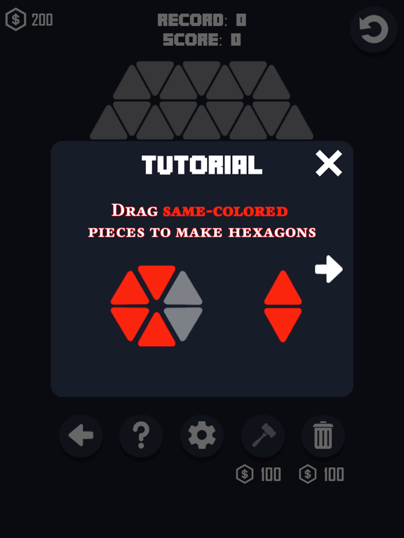 Screenshot #6 pour Make Hexagon - Merge Six Hexa