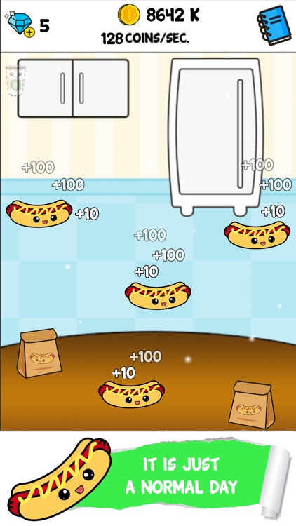 Hotdog Evolution - Food Clicker Kawaii Game