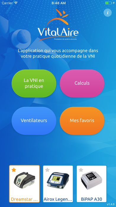 Screenshot #1 pour VitalAire VNI