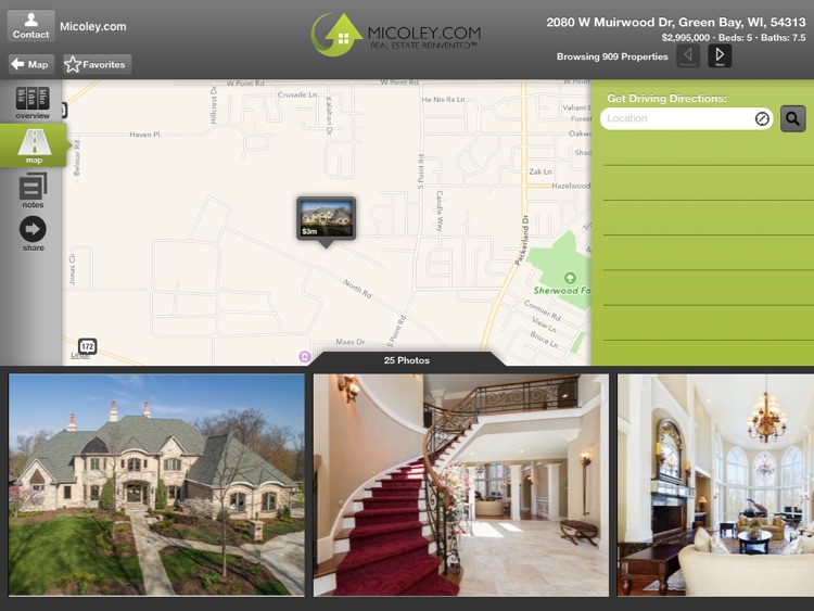 Micoley.com Real Estate for iPad