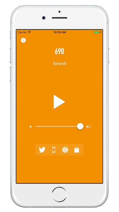 Radio Sarandí iPhone screenshot 1 - Music app