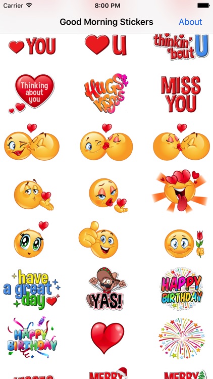 Good Morning Stickers, Love You & More