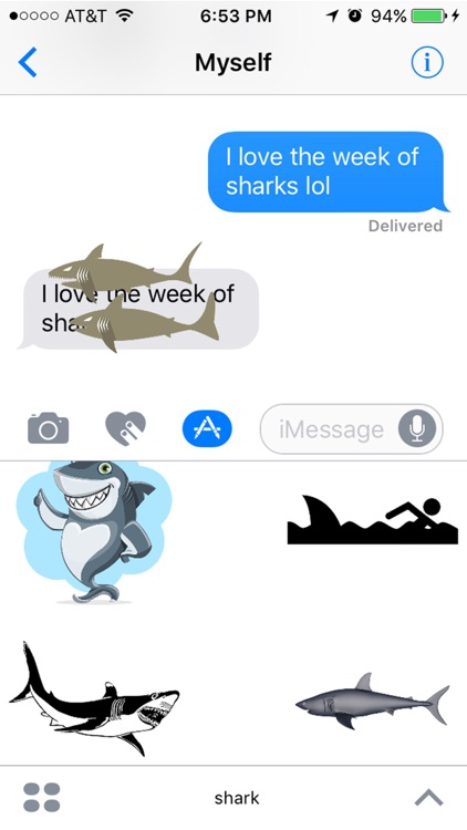 Sharks : The Destructors of the Sea Stickers