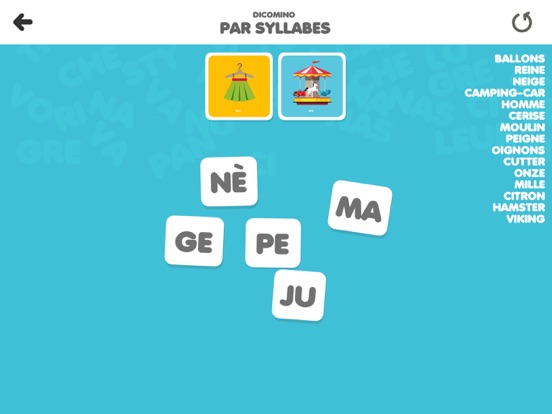 Screenshot #5 pour DICOMINO : Syllabes ou lettres ?
