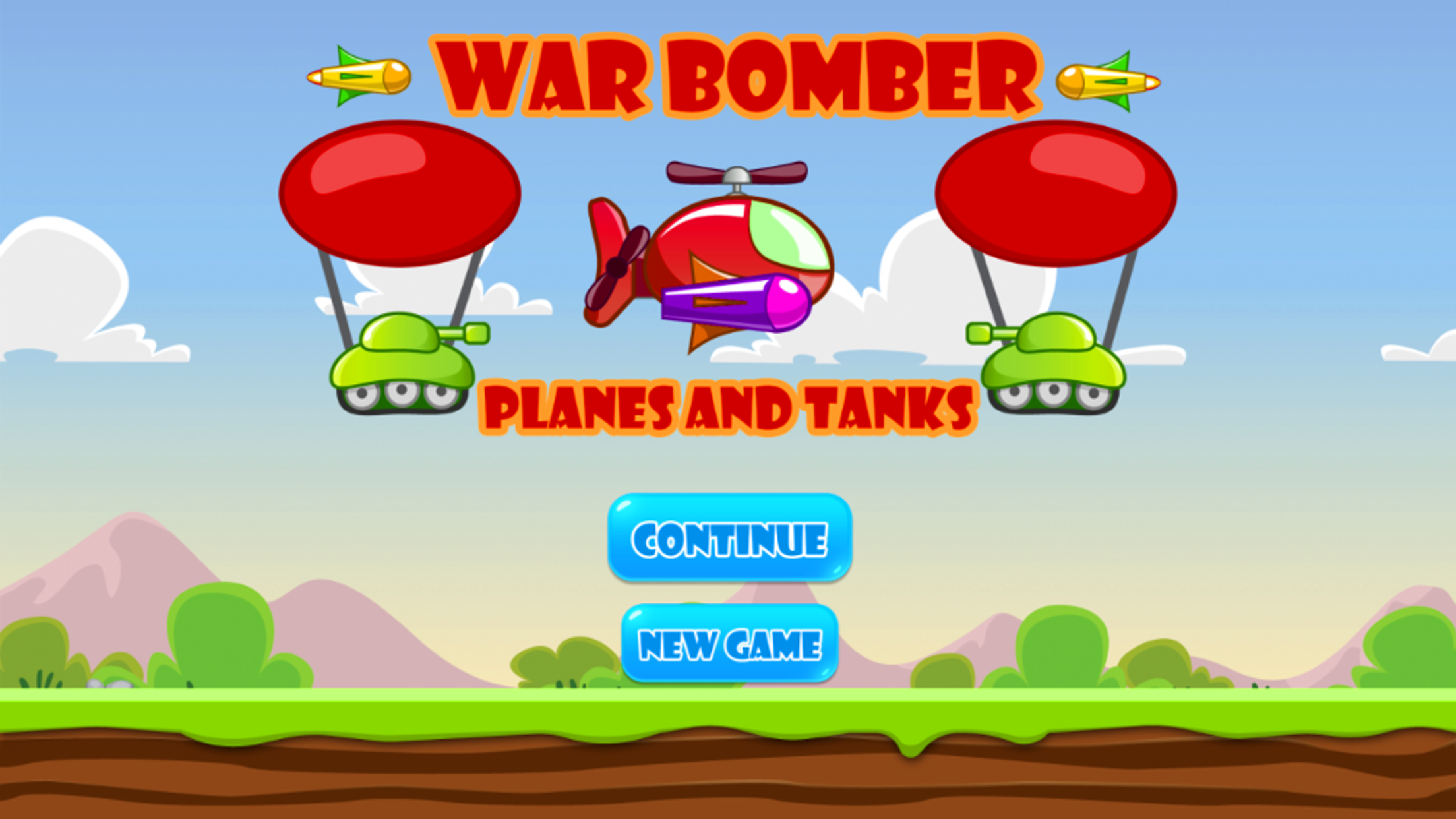 War Bomber Shoot Planes and Tanks Protect World screenshot 3