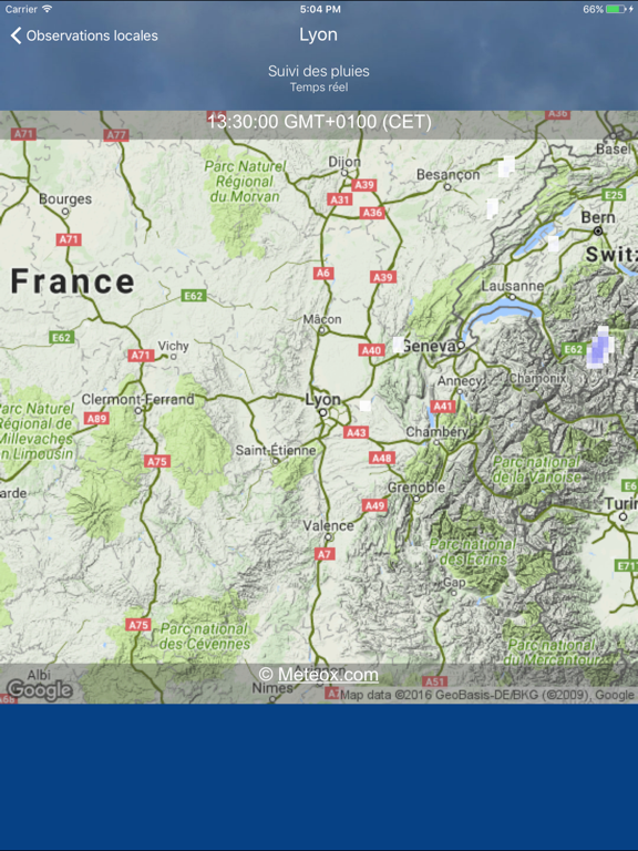 Météo Lyon iPad screenshot 4 - Weather app
