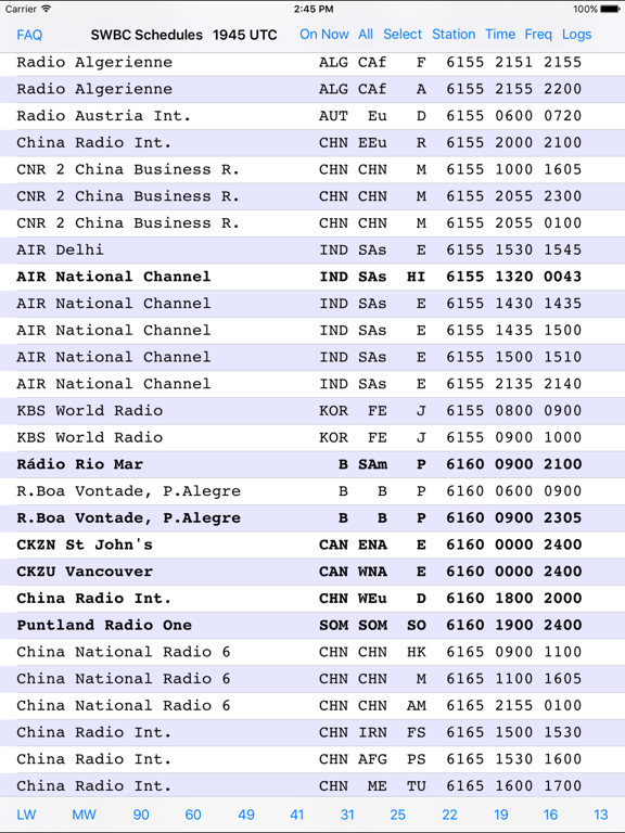 Shortwave Broadcast Schedulesのおすすめ画像1