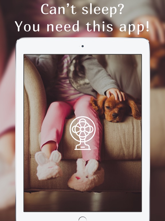 Sleepfan Box fan app Night time sounds White noise iPad screenshot 4 - Lifestyle app