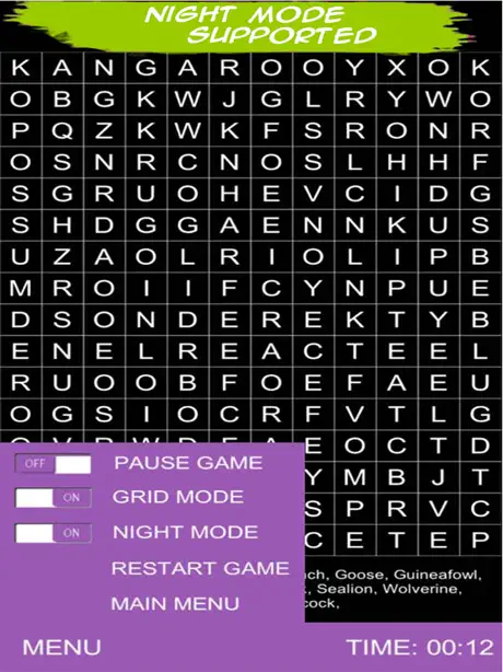 Word Search Puzzle 2017