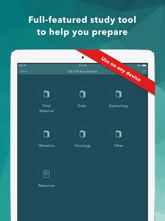 Ob Gyn Board Review Flashcards iPad screenshot 5 - Medical app