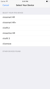 Finder for Vívo Lite - find your Garmin tracker screenshot